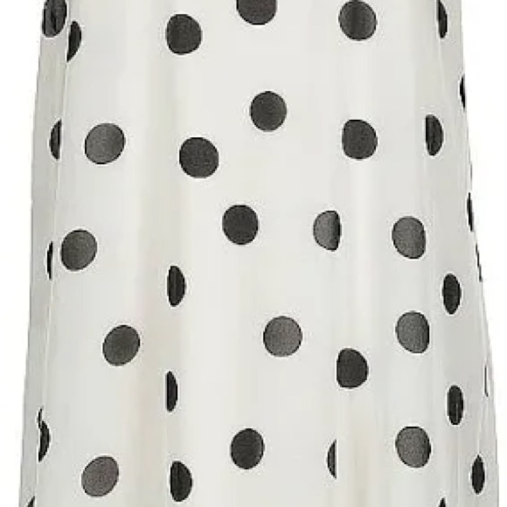 Polka Dot Skirt in Black and White